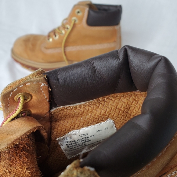 31) TIMBERLAND Boots Kid's Sz. 12 Toddler - Picture 3 of 6